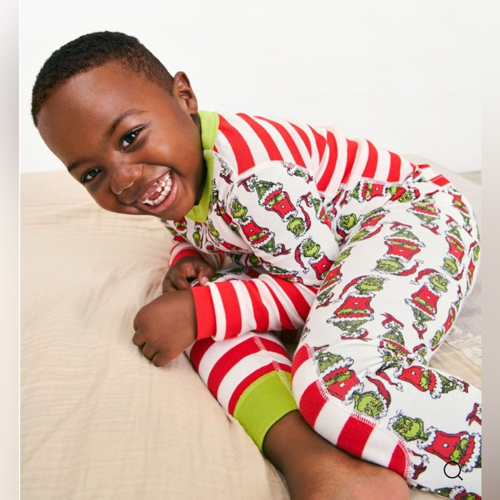 Hanna Andersson Kids 2-Piece Grinch Christmas‎ Pajamas Size 12